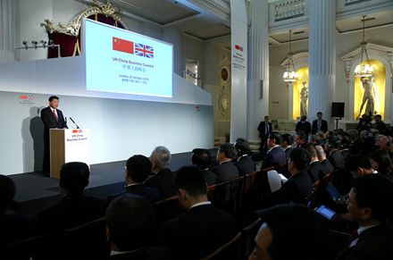 华源医药王军董事长出席中英工商峰会